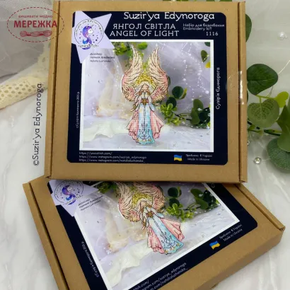 Фото Набір для вишивання хрестиком Сузір'я Єдинорога Янгол світла (основа гнучка +підставка) 1116 гн_