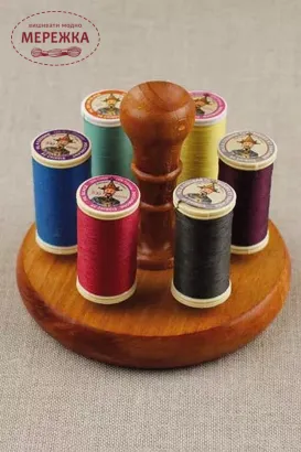Фото Sajou Бобіни-котушки, дерево, 4 wooden spools - small - Maison Sajou labels