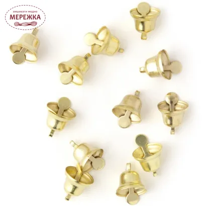 Фото Cousin DIY Дзвіночки золото, 12 шт. 40000452