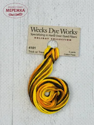 Фото Муліне ручного фарбування Weeks Dye Works Trick or Treat 4101