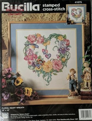 Фото Набір для вишивання Bucilla Floral Heart Wreath 41075