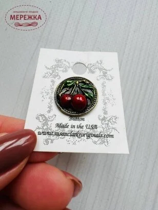 Фото Susan Clarke Originals Antique Repro Button AR-411P - Пришивний елемент 