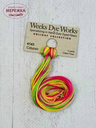 Фото Муліне ручного фарбування Weeks Dye Works Calypso 4143