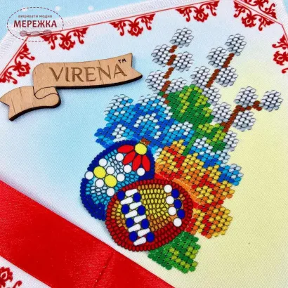 Фото VIRENA Хустка для оздоблення великоднього букета 19*26 см. ХВБ_023