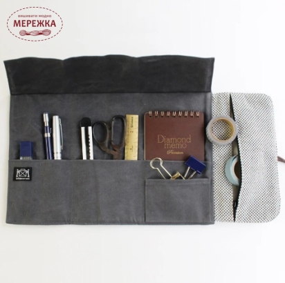 Фото Cohana Сумка складна для інструментів Mikawa Momen Trifold Toolbag, Gray/Blue 45-097