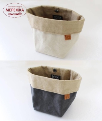 Фото Полотняна сумка для рукоділля Cohana Waxed Canvas Accessory Pouch, Dark Grey 45-130