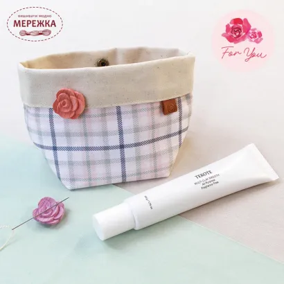 Фото Cohana Текстильний кошик з кремом для рук та магнітом  TEKOTE x Cohana Hand Care & Craft Set - Usubeniiro 45-436