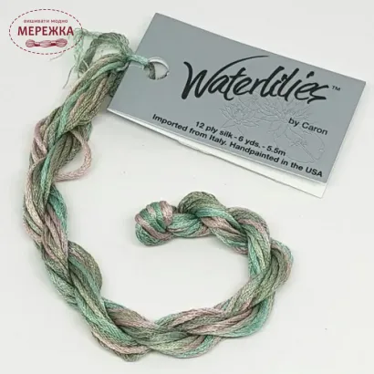 Фото Caron Waterlilies 100% шовк ручного фарбування Alpine Moss CWL141