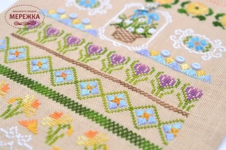 Фото Набір для вишивання хрестиком TelaArtis Першоцвіт Х-503