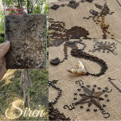 Фото Вікторія Попович Схема Siren (Сирена)+пак бісеру та ниток (original) VP-027