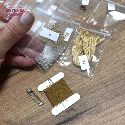 Фото Набір для вишивання бісером Craftway Брошка Мушля B-020