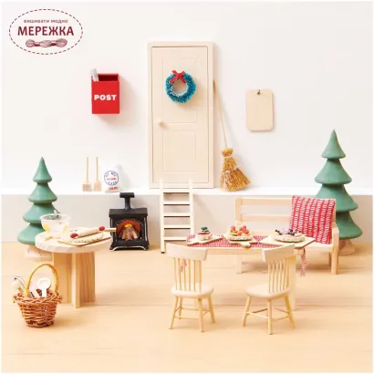 Фото Rico мініатюра Кухонне приладдя, дерево, 8 шт. 500383