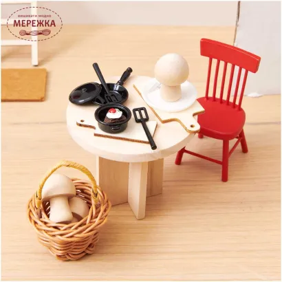 Фото Rico мініатюра Посуд метал, чорний 7 шт. 500387