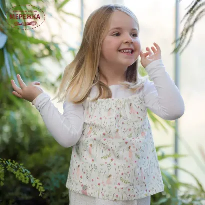 Фото Декоративні тканини Acufactum Baumwollstoff Elfengarten rosa 3523-350