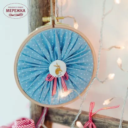 Фото Декоративні тканини Acufactum Cotton fabric dots gray blue-white 3523-480