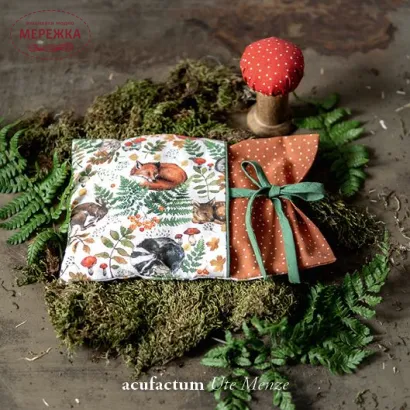 Фото Декоративні тканини Acufactum Baumwollstoff Schlafende Tiere 3523-832