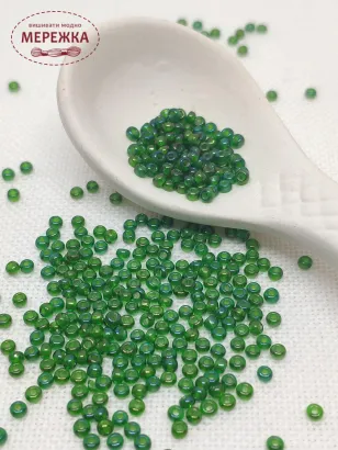 Фото бісер 57129 Зелений