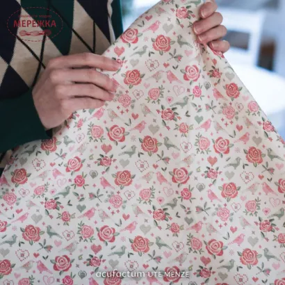 Фото Декоративні тканини Acufactum Stoff Stickliebe 3523-998