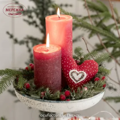 Фото Acufactum BW-Stoff Weihnachtsherzen 3523-2047