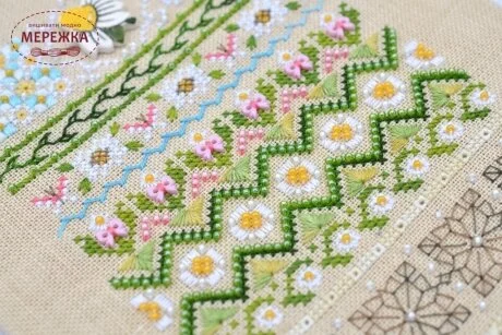 Фото Набір для вишивання хрестиком TelaArtis Ромашки Х-501