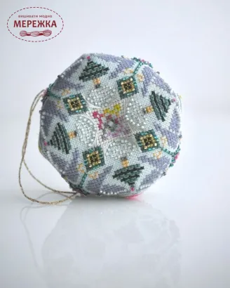 Фото Вікторія Попович Схема 12 days of Christmas Day2 Biscornu (День2 Горлиці) VP-057-2