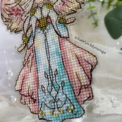 Фото Набір для вишивання хрестиком Сузір'я Єдинорога Янгол світла (основа гнучка +підставка) 1116 гн_