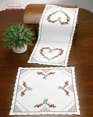 Фото Permin набір для вишивання в техніці хардангер 63-5734