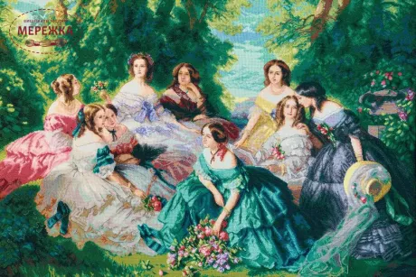 Фото Набір для вишивання хрестиком Чарівна Мить Імператриця Євгенія в оточенні фрейлін М-432