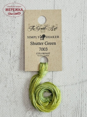 Фото Муліне ручного фарбування The Gentle Art Simply Shaker Shutter Green 7003