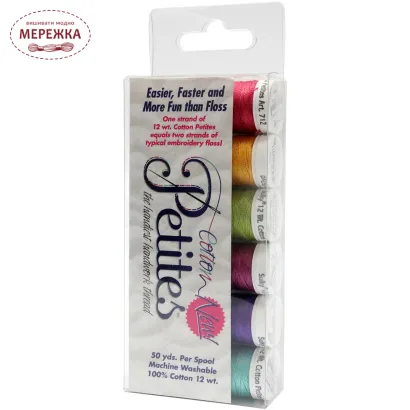 Фото Нитки Sulky Sulky Набір ниток, 100% бавовна, Brights Sampler Collection 712-13