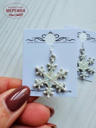 Фото Susan Clarke Originals Snowflake Charm C-715 - Пришивний елемент 