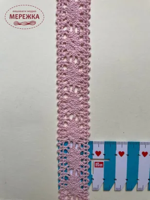 Фото Мереживо рожеве, 100% бавовна 81/2