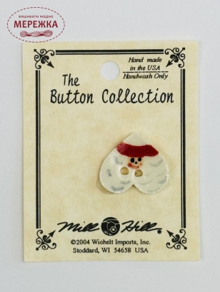 Фото Mill Hill Button Santa Heart 86161