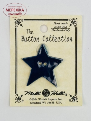 Фото Mill Hill Button Large Navy Star 86212