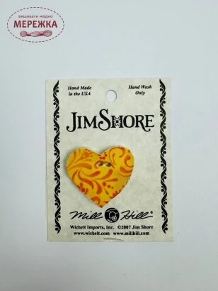 Фото Mill Hill Button Golden Hearts Desire 87031