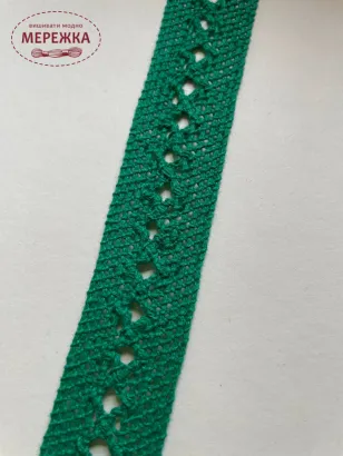 Фото Мереживо зелене, 100% бавовна 88/6