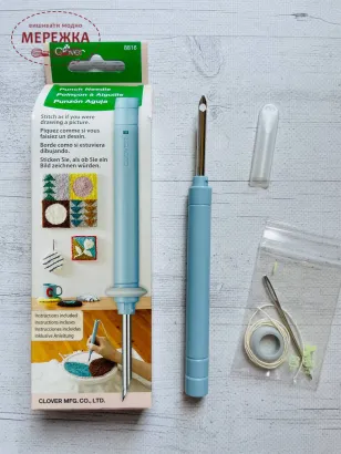 Фото голка для махрової вишивки Кловер 8816