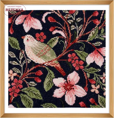 Фото Набір для вишивання хрестиком Trimits Bird Blossom GCS213