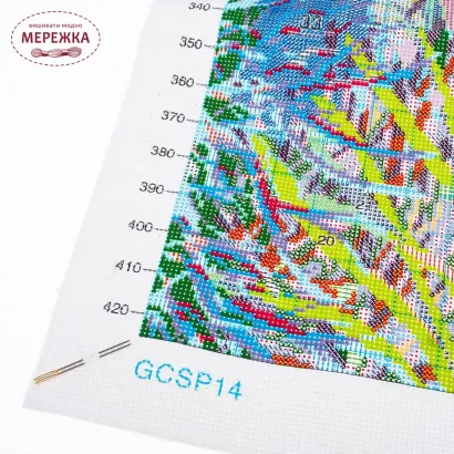 Фото Trimits Набір для вишивання по канві з нанесеним малюнком Fishes GCSP14