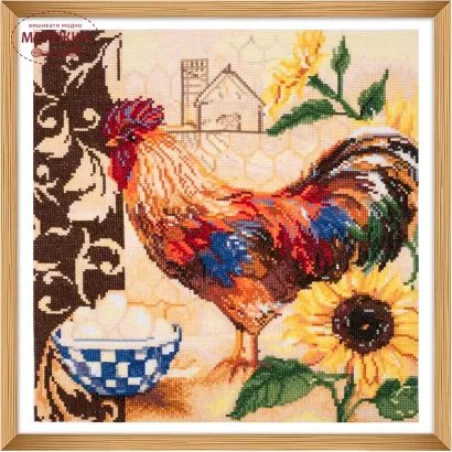 Фото Набір для вишивання хрестиком Trimits Country Rooster GCS182