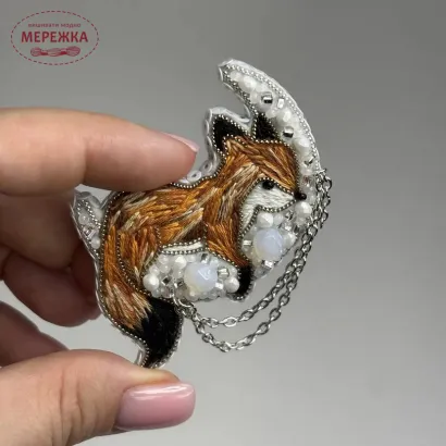 Фото Набір для вишивання бісером CrystalArt Брошка, Чарівний сон БП-372