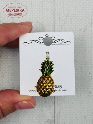 Фото Susan Clarke Originals Pineapple Charm C-946 - Пришивний елемент