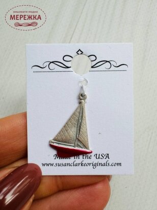 Фото Пришивний елемент Susan Clarke Originals Sailboat Charm C-985