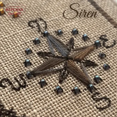 Фото Вікторія Попович Схема Siren (Сирена)+пак бісеру та ниток (original) VP-027
