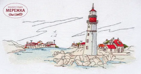 Набір для вишивання хрестиком AbrisArt Світло маяка АН-109 фотографія