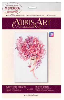 Набір для вишивання хрестиком AbrisArt Квіткова грація АН-172 фото