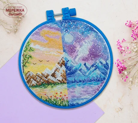 Набір для вишивання хрестиком AbrisArt Опівдні та опівночі АНМ-061 фото