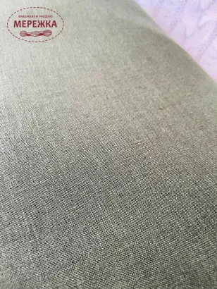 Фото полотно для вишиванок Амазон, 100% льон, хакі