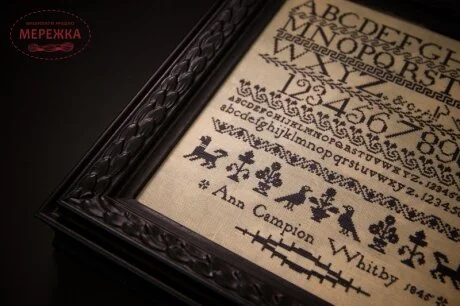 Фото Hands Across the Sea Samplers Схема Ann Campion 1845