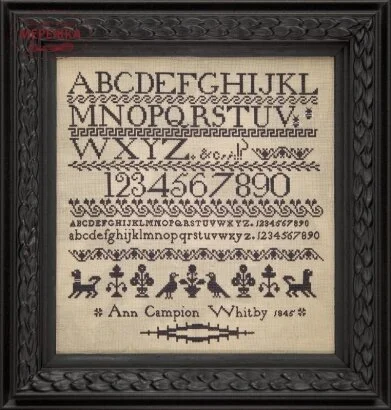 Фото Hands Across the Sea Samplers Схема Ann Campion 1845